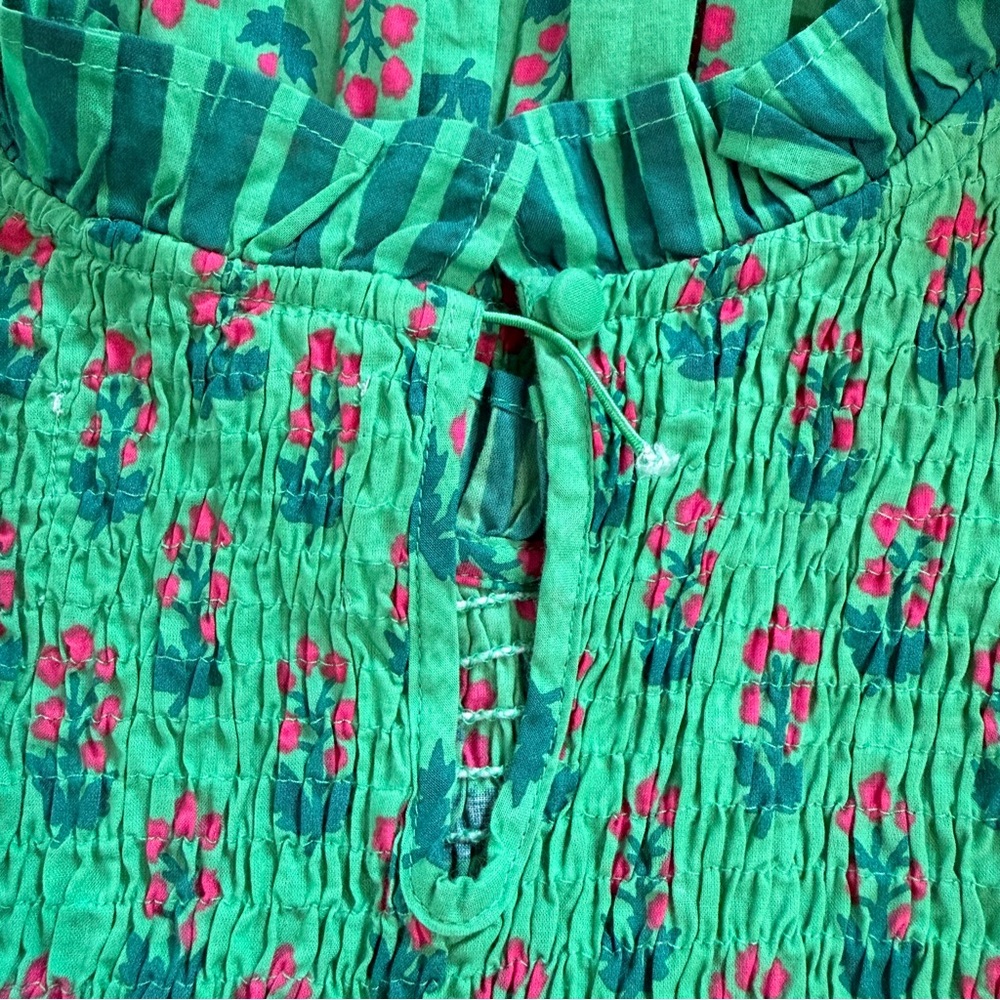 Printfresh High Priority Blouse Clover Green Flor… - image 7
